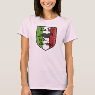Italien par le T-shirt des femmes de mariage