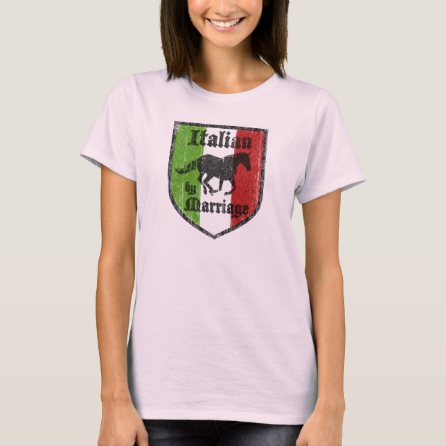Italien par le T-shirt des femmes de mariage (Devant)