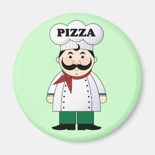 Italien Pizza Chef Magnet
