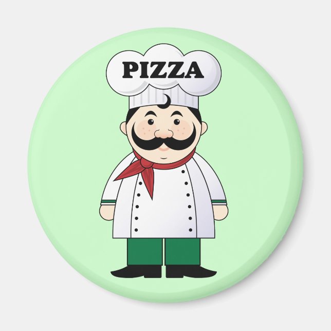 Italien Pizza Chef Magnet (Devant)