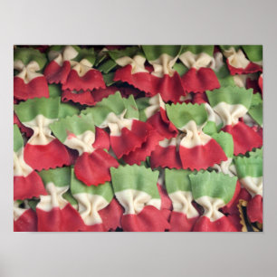 Italy 3 Colored Pasta Poster