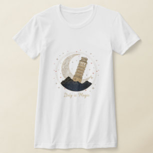 Italy is Magic T-Shirt - Elegant Leaning Tower
