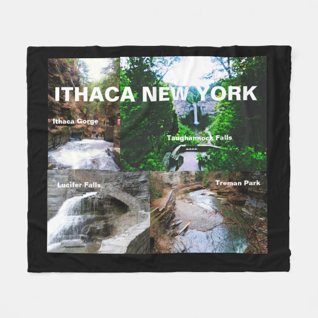 ITHACA NEW YORK PARKS couverture polaire (Devant (Horizontal))