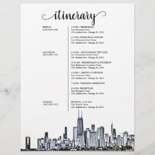 Itinéraire de bienvenue du week-end Mariage de Chi