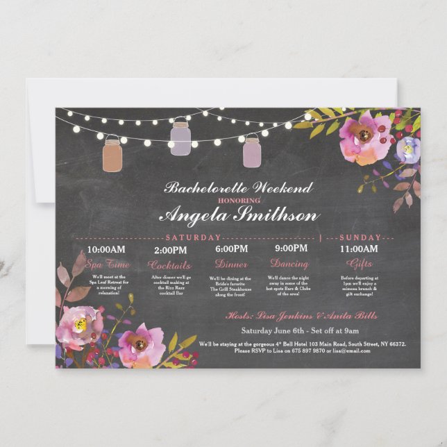 Itinéraire de Chalk Coral pour Enterrement de Vie  (Devant)