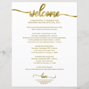 Itinéraire de mariage calligraphié chic et abordab