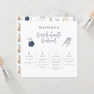 Itinéraire du week-end de bachelorette moderne ble