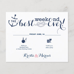 Itinéraire du week-end du Mariage nautique 2
