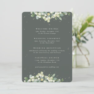 Itinéraire Mariage 5x7 Green Snowberry+Eucalyptus