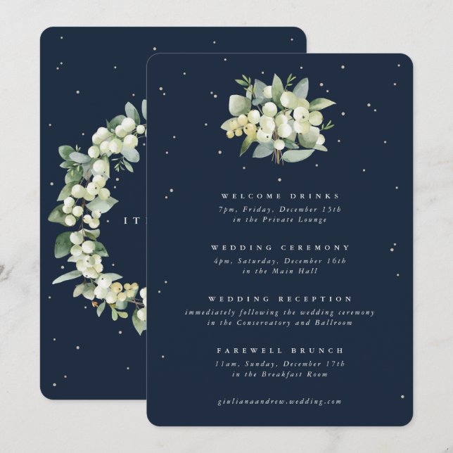 Itinéraire Mariage de la baie des neiges+Eucalyptu (Devant / Derrière)