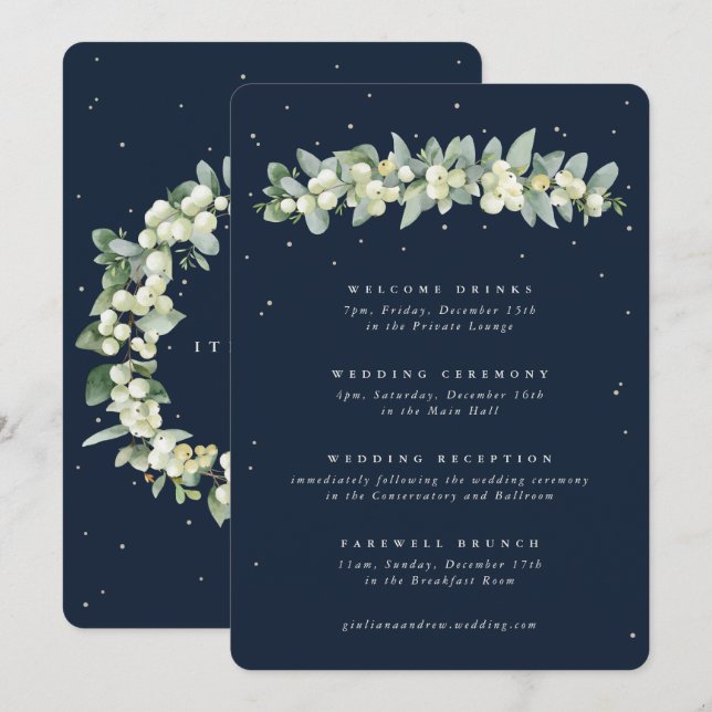 Itinéraire Mariage de la baie des neiges+Eucalyptu (Devant / Derrière)