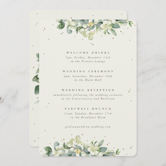 Itinéraire Mariage de la baie des neiges+Eucalyptu (Devant / Derrière)