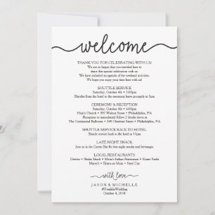 Itinéraire Mariage manuscrit - Accueil Mariage