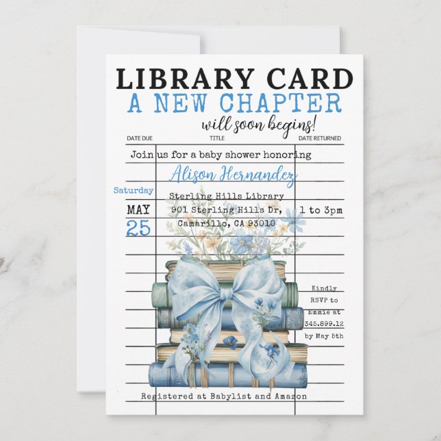 It's a BOY! A New Chapter Begins Invitation (Devant)