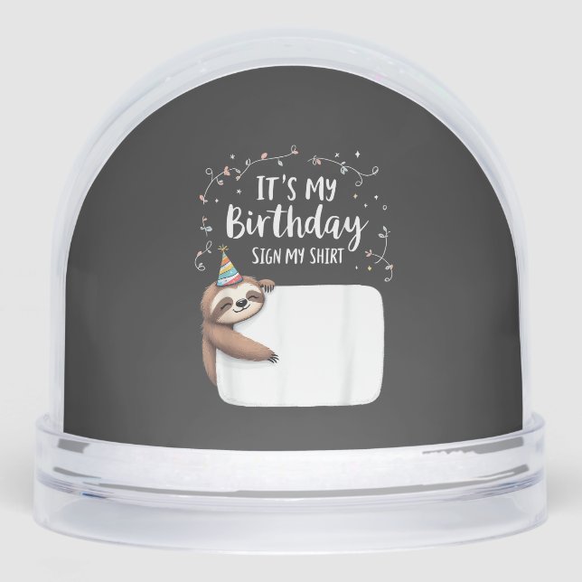 It's My Birthday Sign My Shirt Novelty Party anima (Avant)