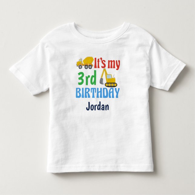 It's My Birthday Tractor T-Shirt (Devant)