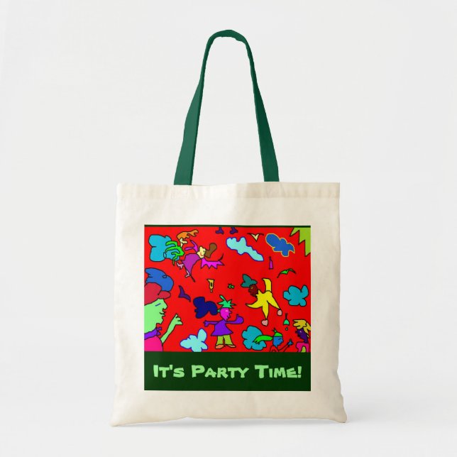 "It's Party Time !" - sac en coton (Devant)