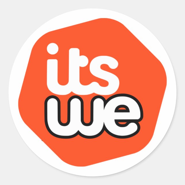 It's We - parody logo - 20 stickers (Devant)