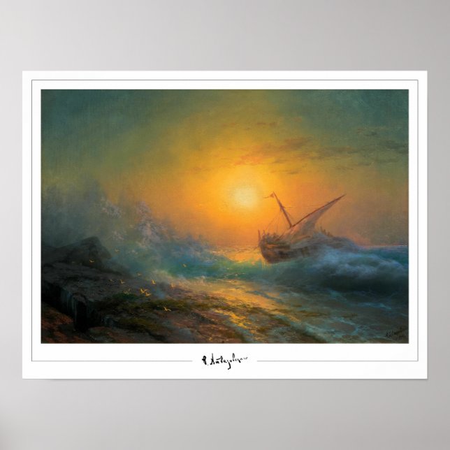 Ivan Aivazovsky Zedign Affiche d'art #363 (Devant)
