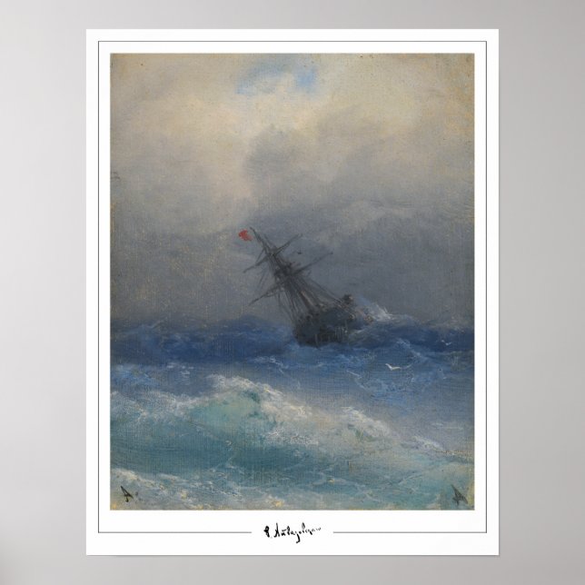 Ivan Aivazovsky Zedign Affiche d'art #470 (Devant)