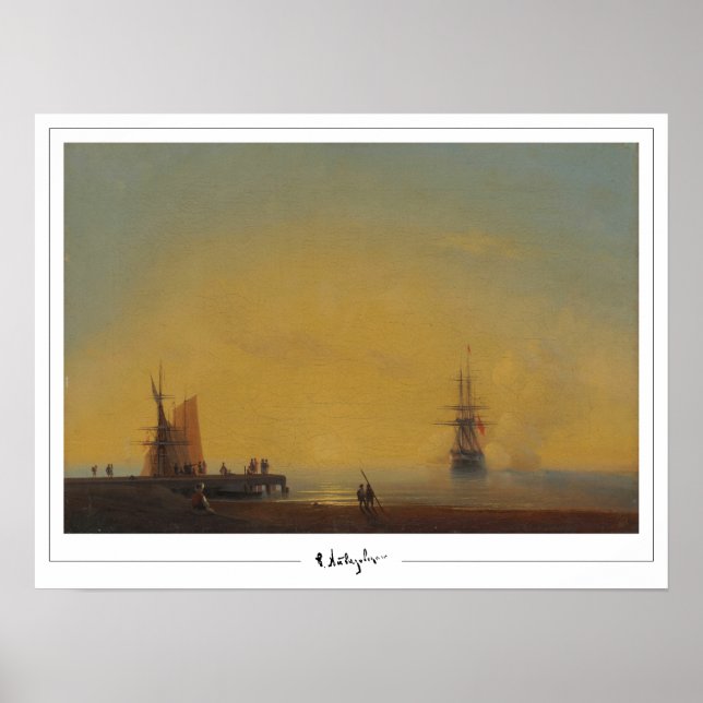 Ivan Aivazovsky Zedign Affiche d'art #570 (Devant)