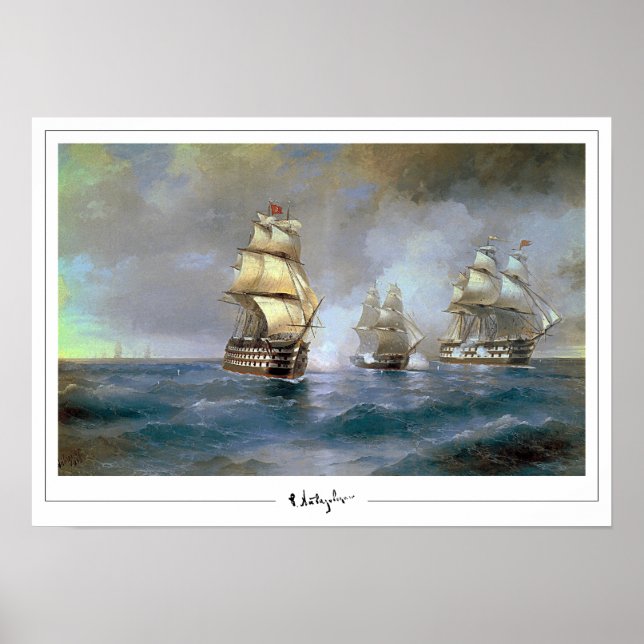 Ivan Aivazovsky Zedign Affiche d'art #7 (Devant)