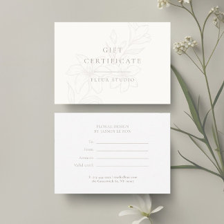 Ivoire et blanc | Boho minimal Floral moderne