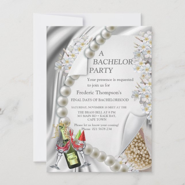 Ivoire, Vert, Bleu, Soie Or & Bachelor Party (Devant)