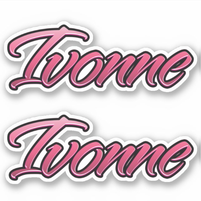 Ivonne faded pink Autocollants (Devant)