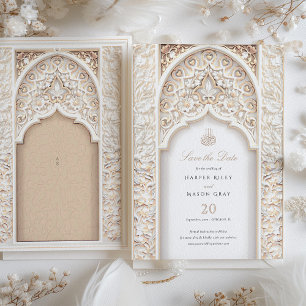 Ivory Elegance Architecture Islamique Carte de Pré