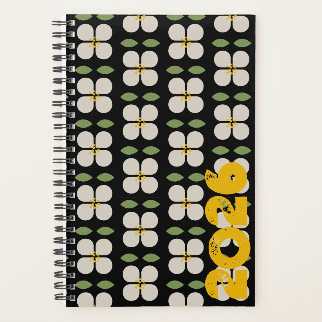 IVORY VINES - Planificateur à motifs botaniques (Devant)