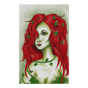 Ivy Nymph Tête Roux Fantaisie Photo Impression Ori