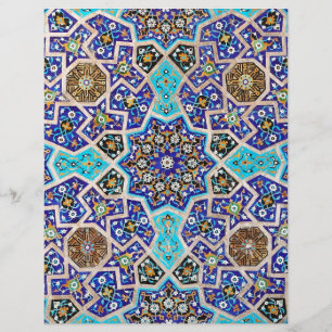 Iznik Floral Ethnic Tribal Turkish Mosaic Pottery