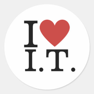J'❤️ adore I.T. Autocollants PERSONNALISABLES