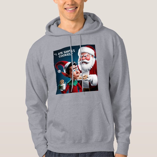 J’ai mangé les cookies de Père Noël Drôle Sweat -  (Devant)