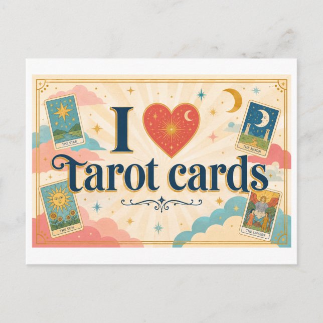 "J'[Aime] Cartes de Tarot" (Devant)