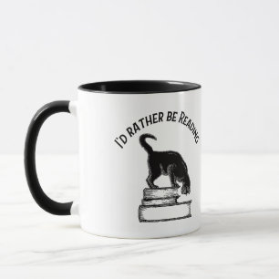 J’aimerais mieux lire / écrire – Mug pour chat