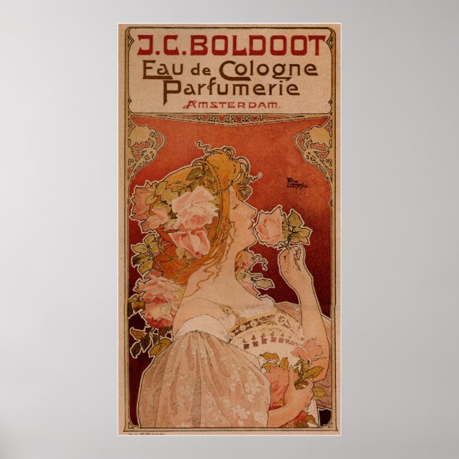 J.C. BOLDOOT Parfum Art Nouveau Poster (Devant)