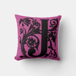 J Initiale Monogramme - Coussin