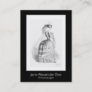 J J Grandville Entomologiste Carte de visite