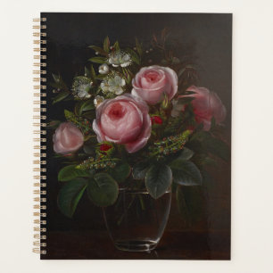 J.L. Jensen - Roses et arbres Anemones dans un ...