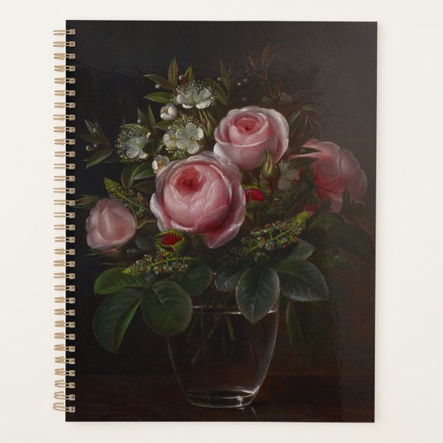 J.L. Jensen - Roses et arbres Anemones dans un ... (Devant)