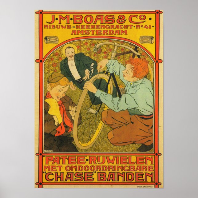 J.M Boas & Co. Bicycle Poster (Devant)