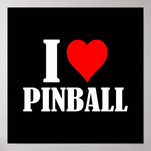 J'❤️ Pinball, J'aime Poster Pinball #10 (Devant)