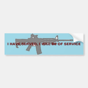 J. Wick J'ai servi Je serai en service Sticker