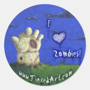 J'♥ Zombies ! autocollant