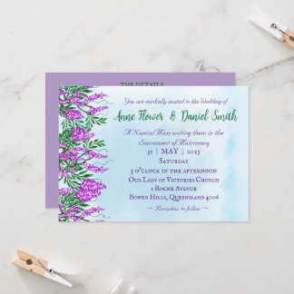 Jacaranda Sky Faire-part de mariage catholique