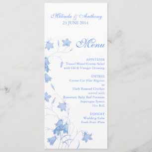 Jacinthes des bois - menu bleu