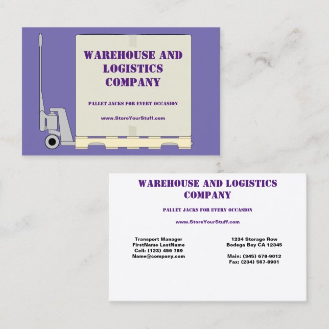 Jack à palettes, standard, Carte de visite de 3,5  (Devant / Derrière)