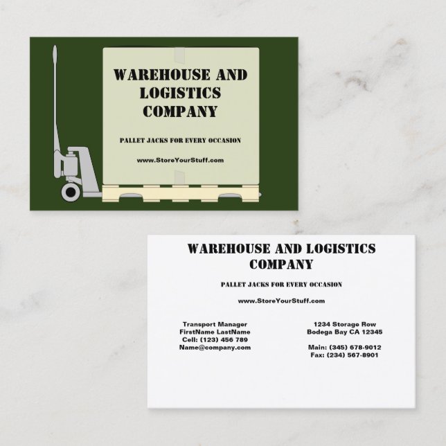 Jack à palettes, standard, Carte de visite de 3,5  (Devant / Derrière)